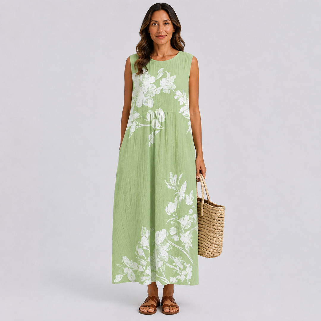 Robe d'Été Sans Manches et Confortable