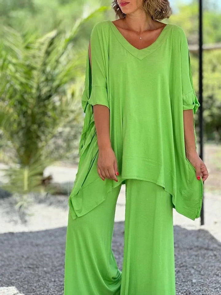 Úrsula™ | Tunique à Épaules Dévoilées et Pantalons