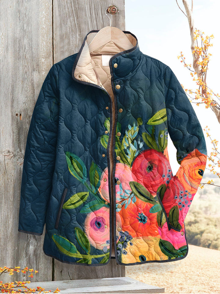 Frances | Veste matelassée à motifs floraux