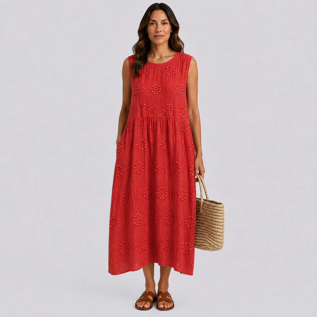 Robe d'Été Sans Manches et Confortable