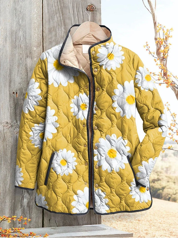 Fiona | Veste matelassée jaune marguerite