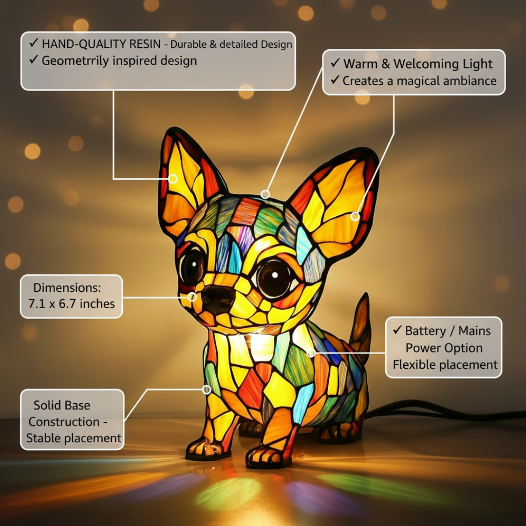 Charmante Lampe Pendante Chihuahua
