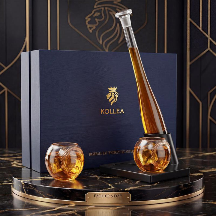 Carafe de baseball Kollea avec 2 verres