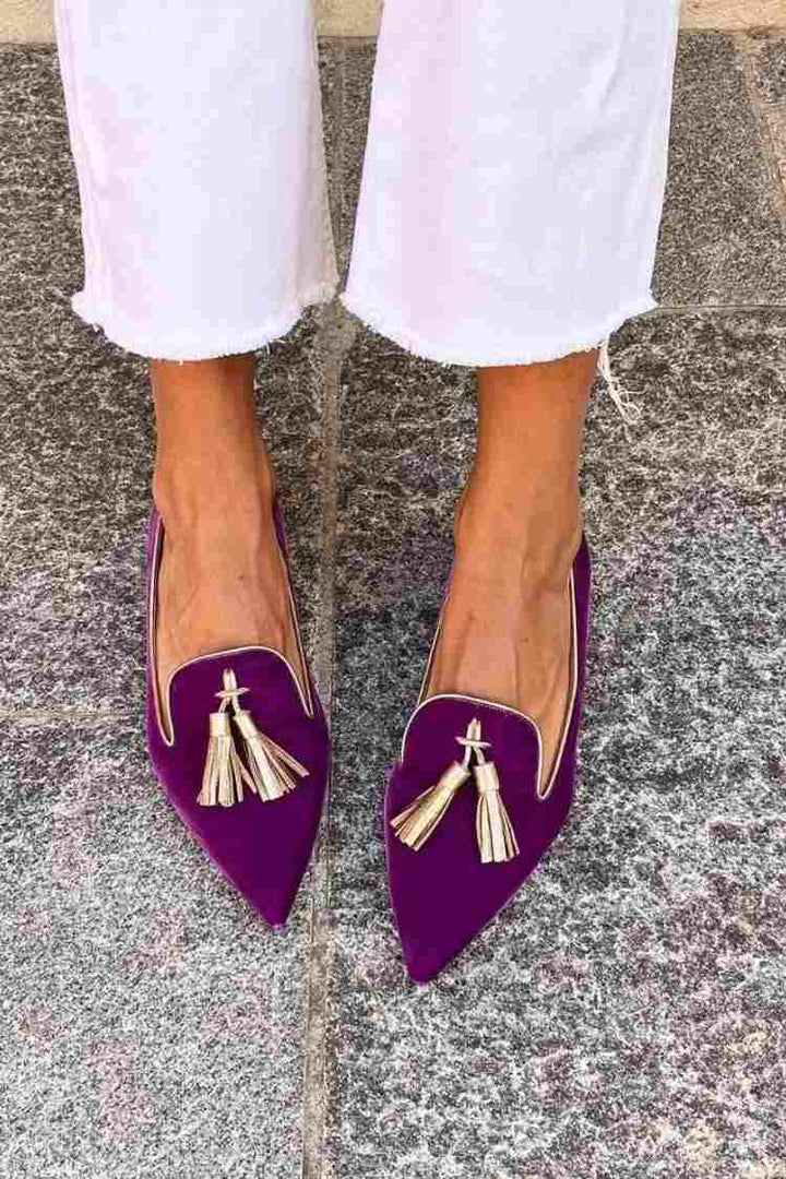 Mocassins Amelie avec Pompons