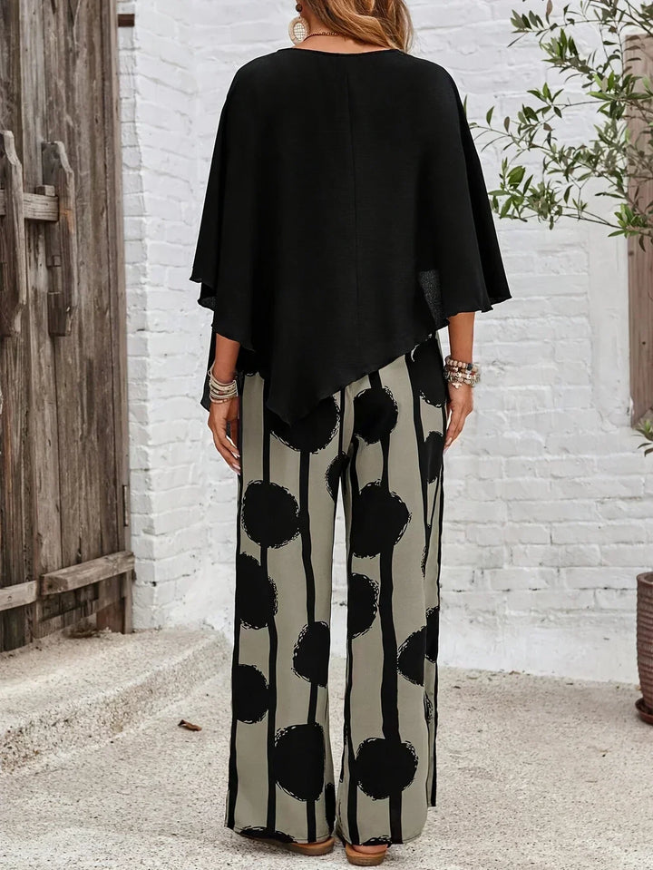 Valeriana™ | Top Asymétrique et Pantalons Boho