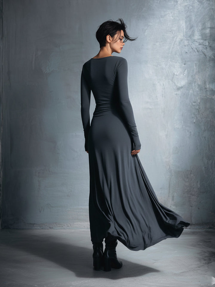 Naiara ❘ Robe maxi avec nœud latéral