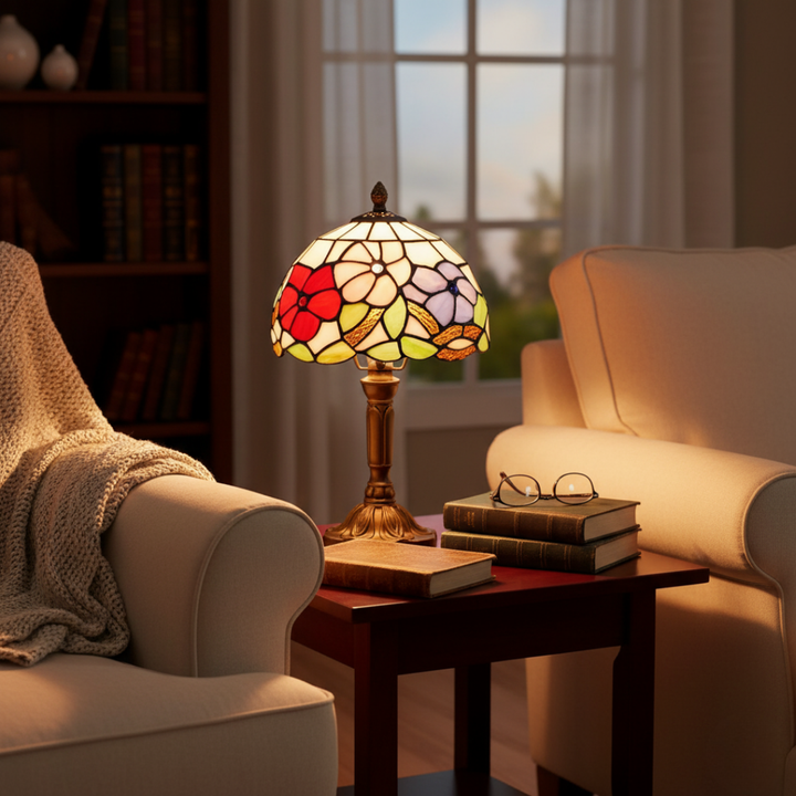 ROSAVIA | LAMPE COLORÉE DE STYLE TIFFANY