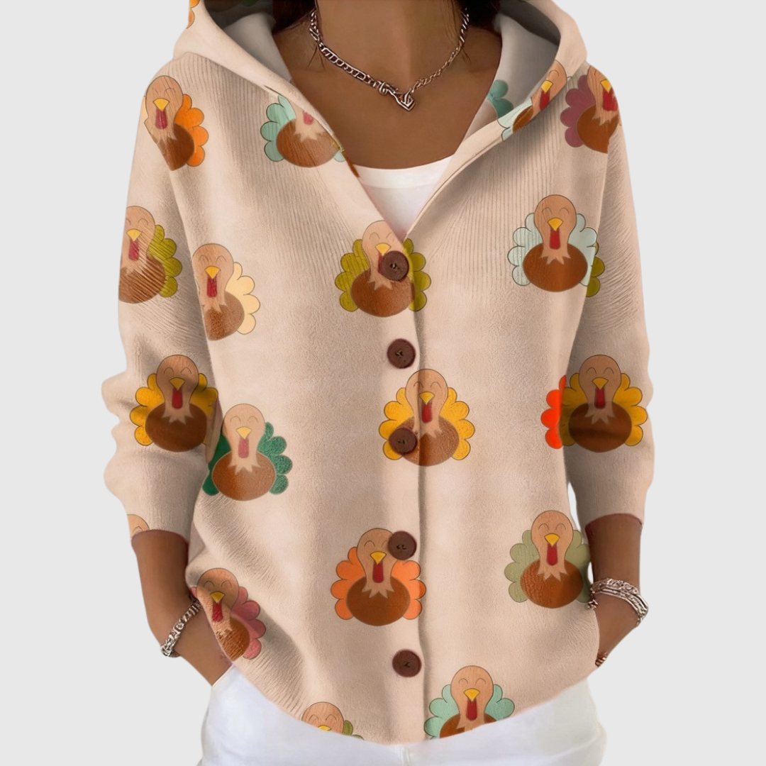 Pierina | Veste en Tricot avec Capuche