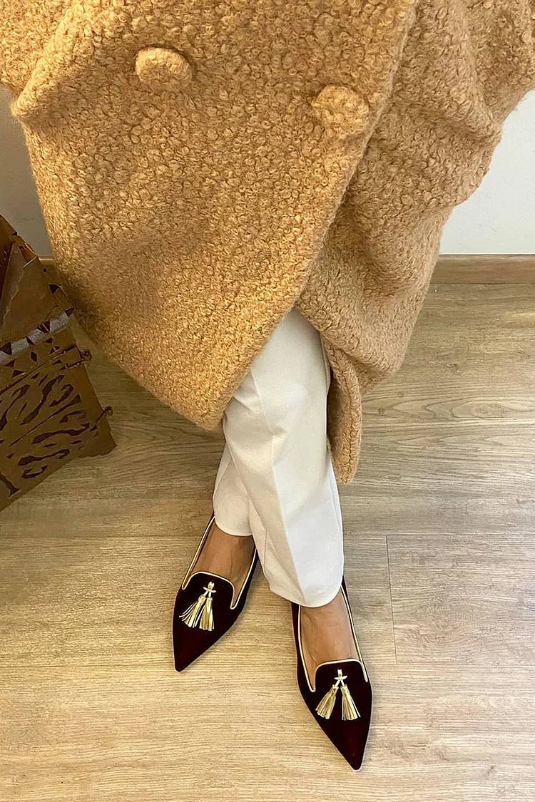 Mocassins Amelie avec Pompons