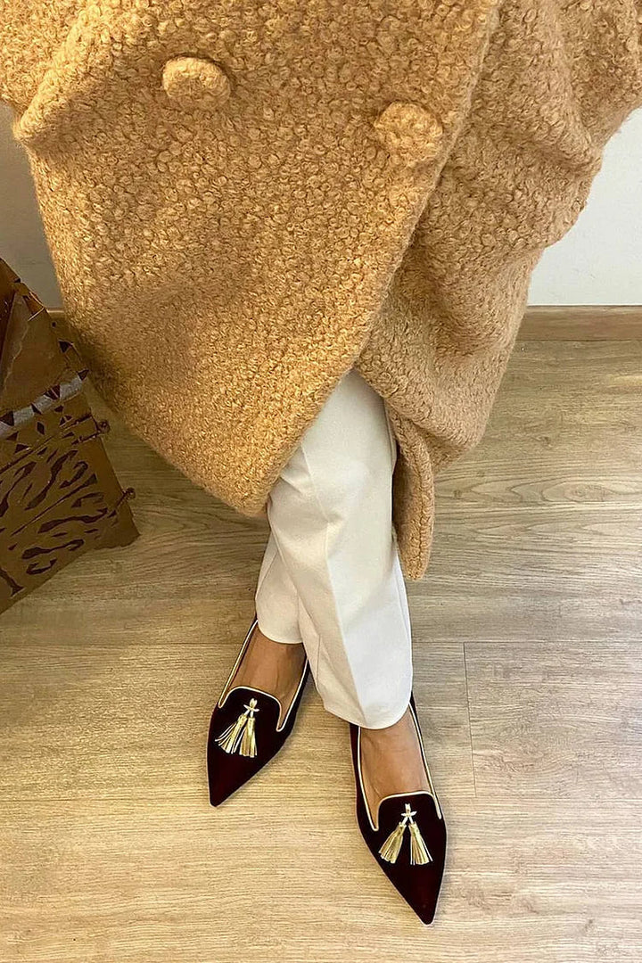 Mocassins Amelie avec Pompons