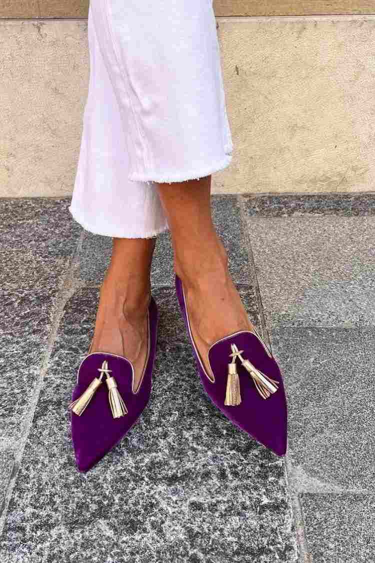 Mocassins Amelie avec Pompons