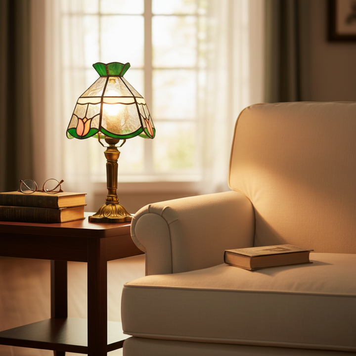 TULISSE | LAMPE EN VERRE DÉCORATIF TIFFANY FAITE MAIN