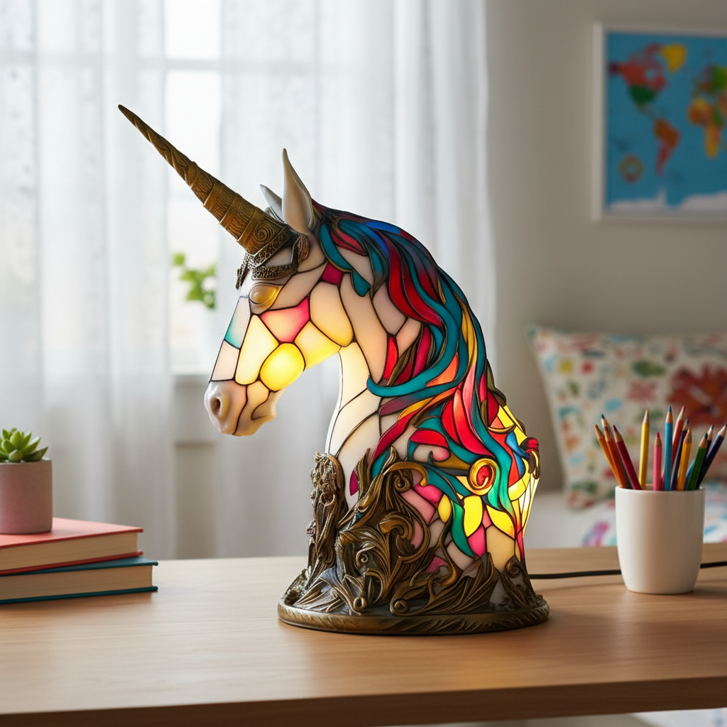 Luna – Lampe de Nuit Licorne Enchantée