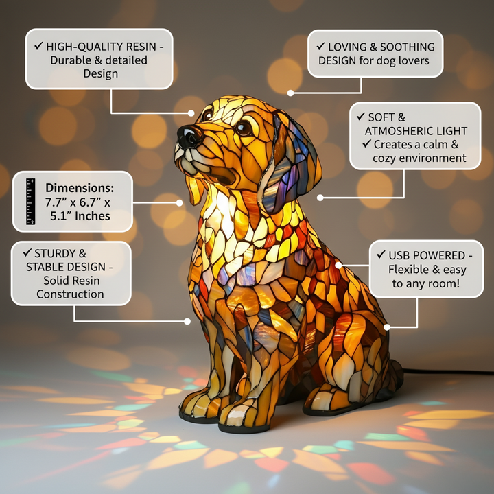 Figurine de Retriever Doré Spirituel Lily