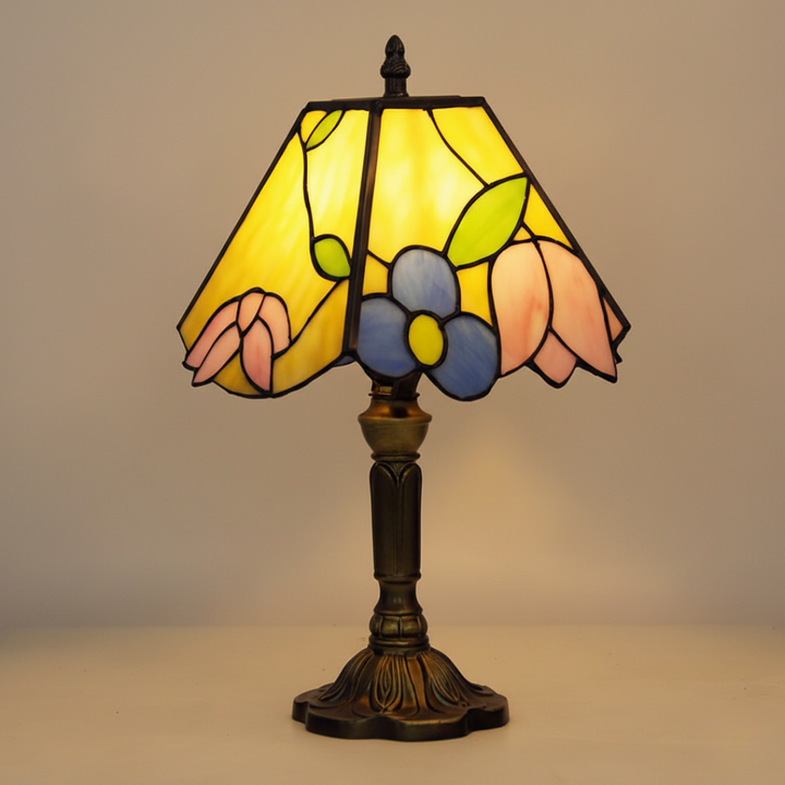 FLORINA | LAMPE DÉCORATIVE EN VERRE TIFFANY