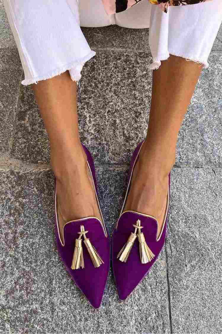 Mocassins Amelie avec Pompons
