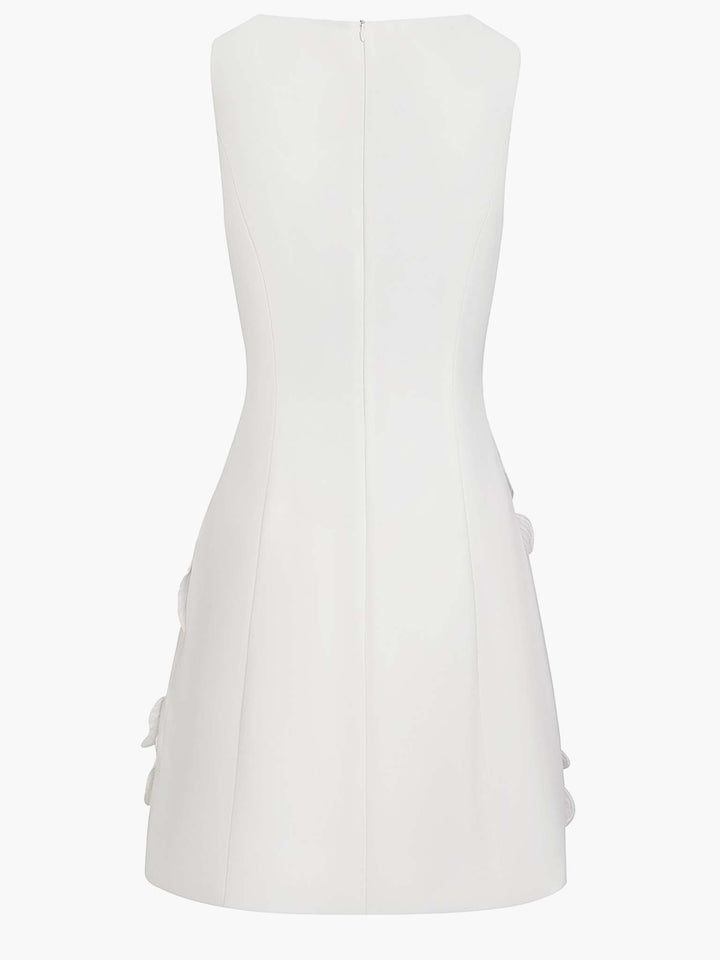 Robe Mini Élégante Sans Manches avec Découpe