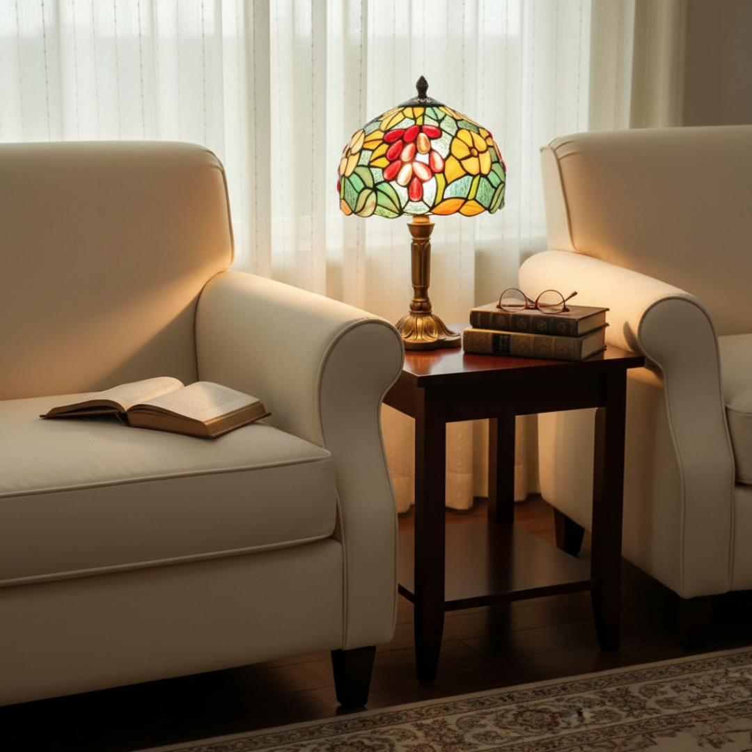 FLORENCIA | LAMPE EN VERRE D'ART TIFFANY COLORÉE