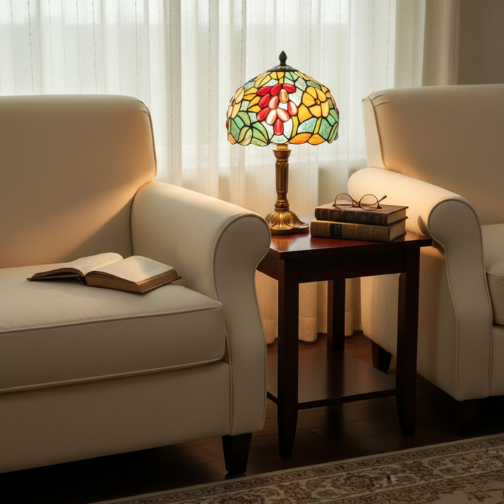 FLORENCIA | LAMPE EN VERRE D'ART TIFFANY COLORÉE