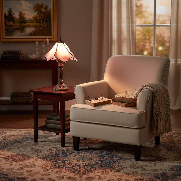 BLUSHEN | LAMPE CLASSIQUE TIFFANY AVEC FLEURS