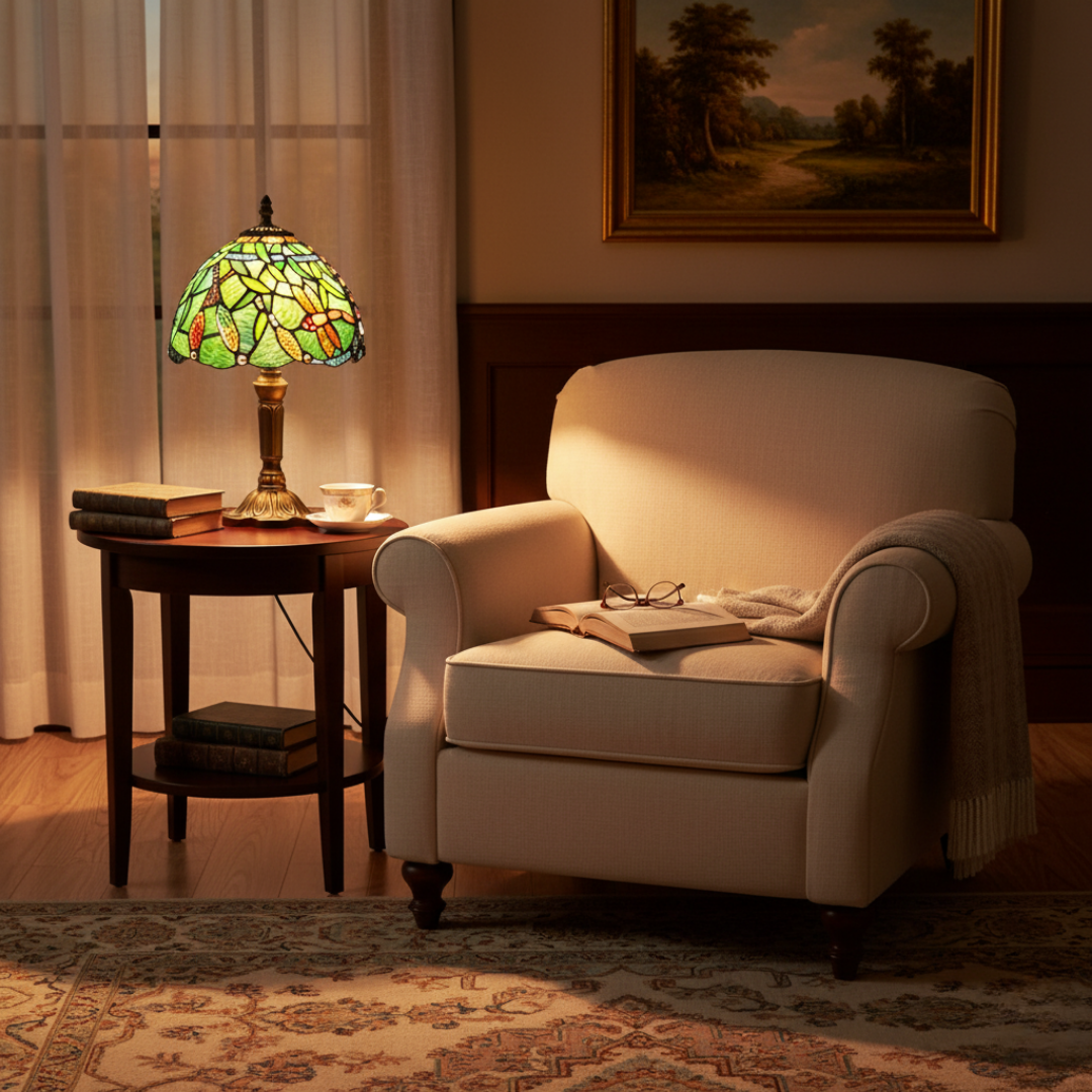TIFFELLE | LAMPE DRAGONFLY ÉLÉGANTE TIFFANY