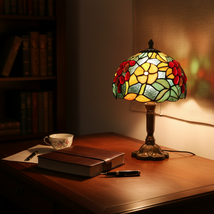 FLORENCIA | LAMPE EN VERRE D'ART TIFFANY COLORÉE