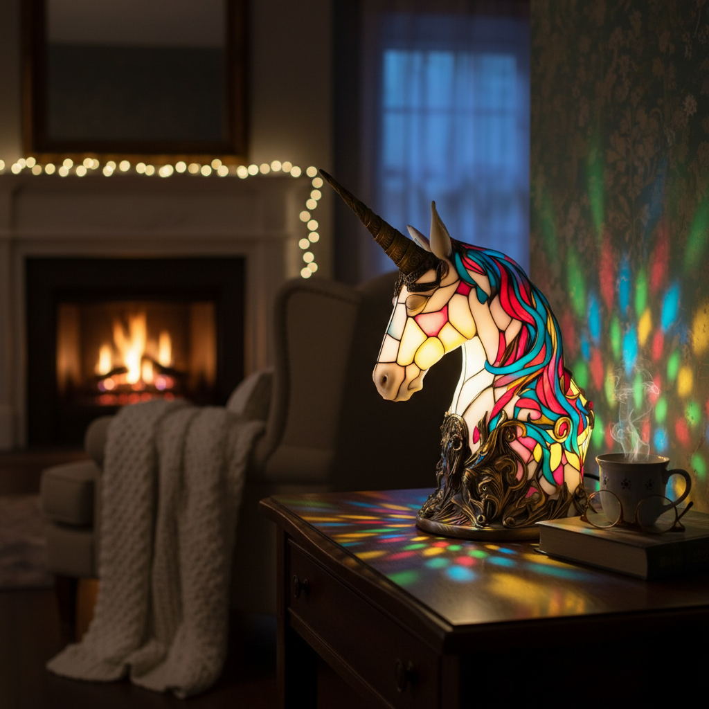 Luna – Lampe de Nuit Licorne Enchantée