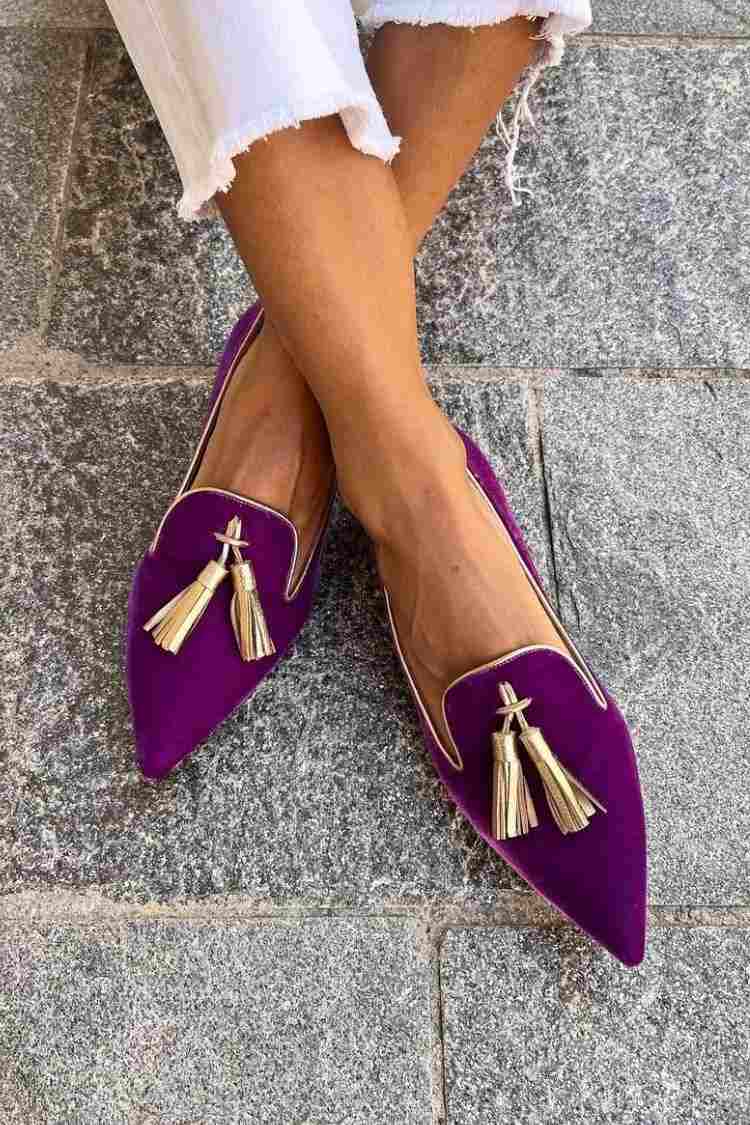 Mocassins Amelie avec Pompons