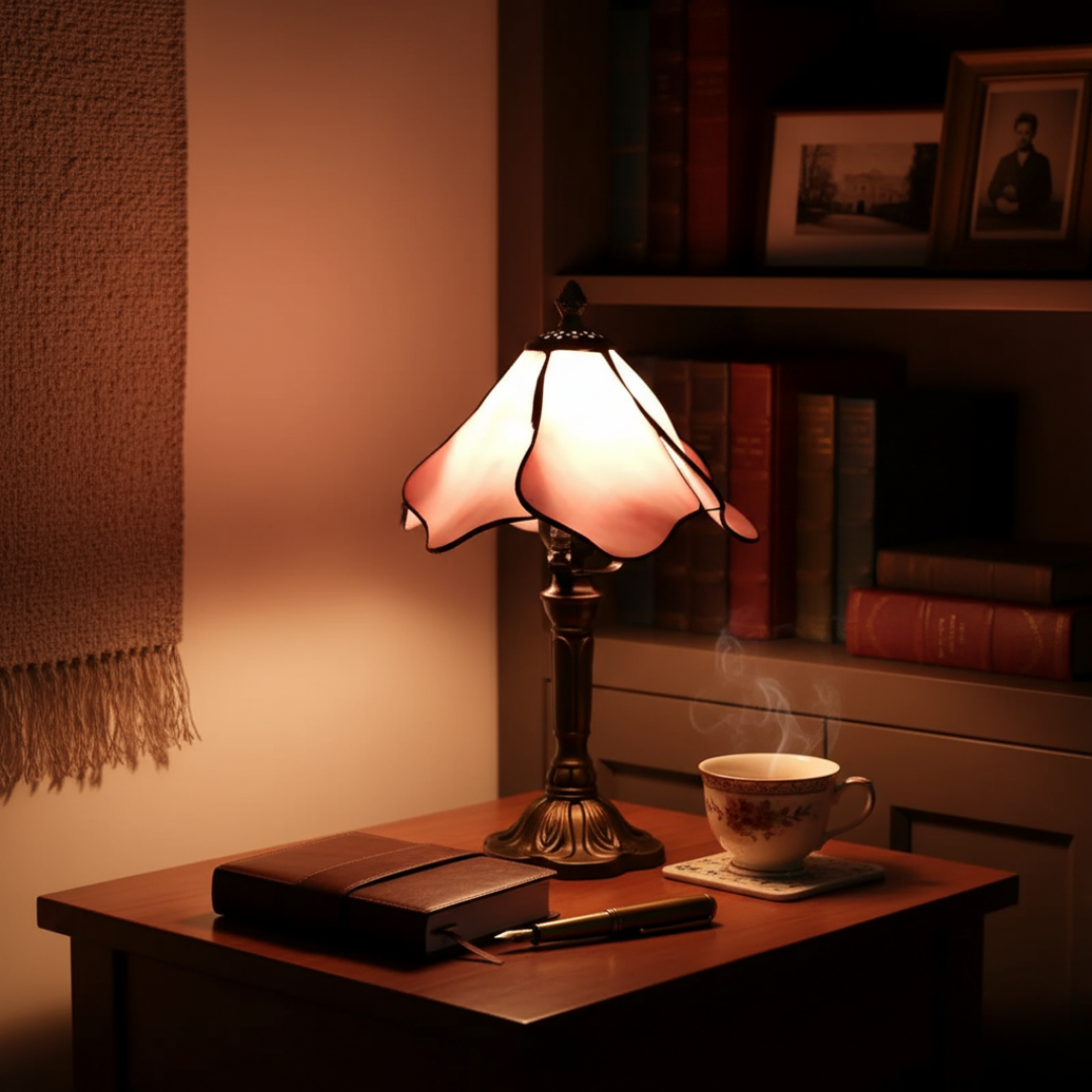 BLUSHEN | LAMPE CLASSIQUE TIFFANY AVEC FLEURS