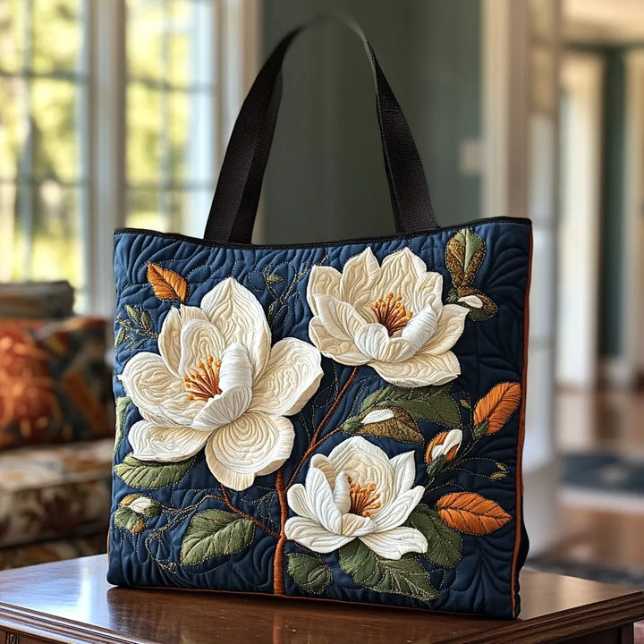 Sac fourre-tout matelassé élégant Magnolia