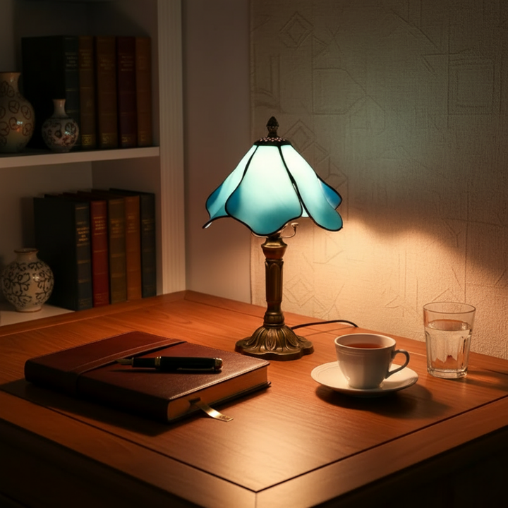 BLUERIS | LAMPE À ABAT-JOUR PÉTAL CLASSIQUE