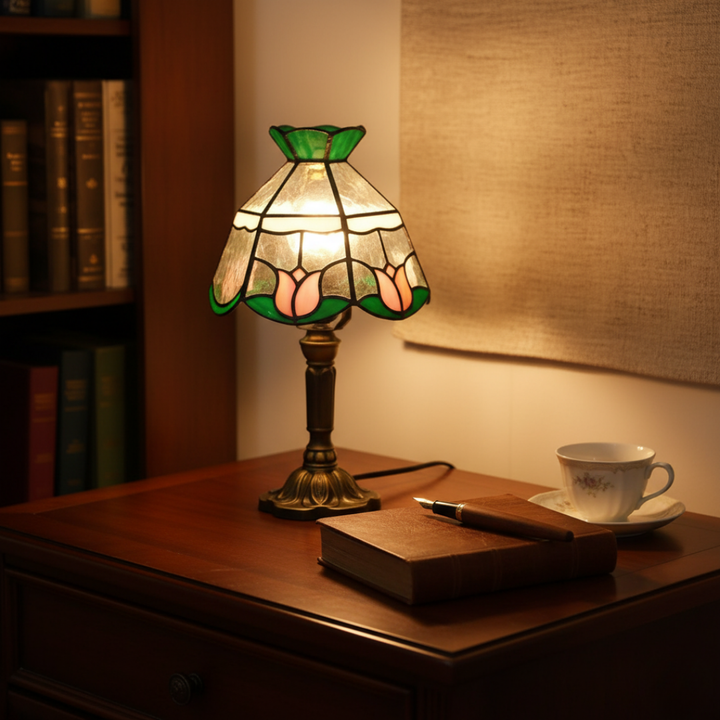 TULISSE | LAMPE EN VERRE DÉCORATIF TIFFANY FAITE MAIN