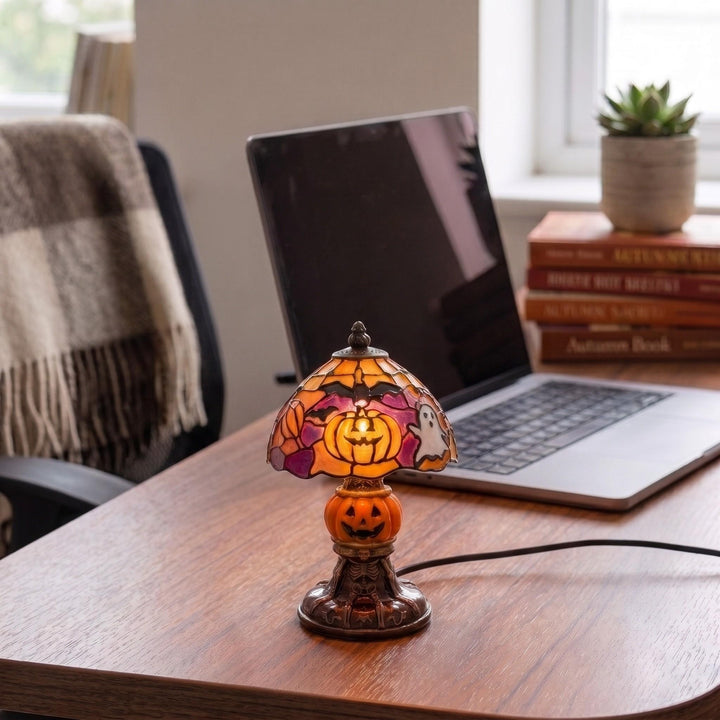 LAMPE EN POTIRON HANTÉE TIFFANY