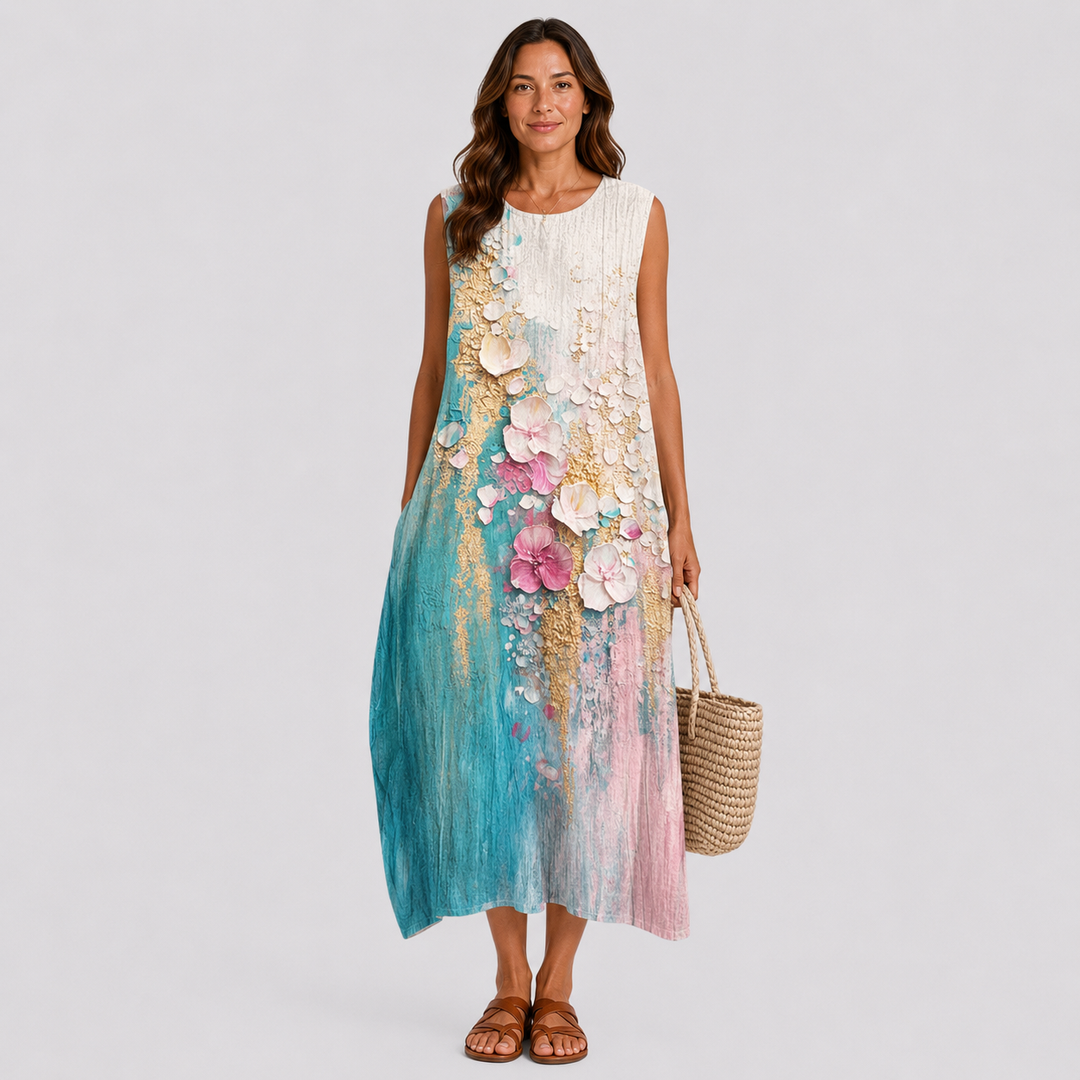 Robe d'Été Sans Manches et Confortable