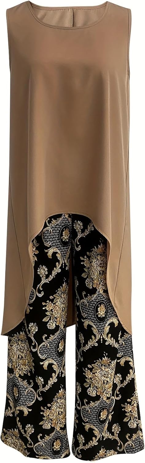 Tránsito™ | Ensemble Tunique Boho et Pantalon Évasé