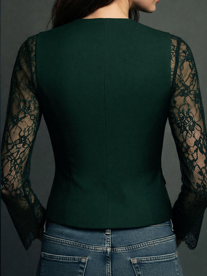 Paola | Veste avec Manches Semi-Transparentes