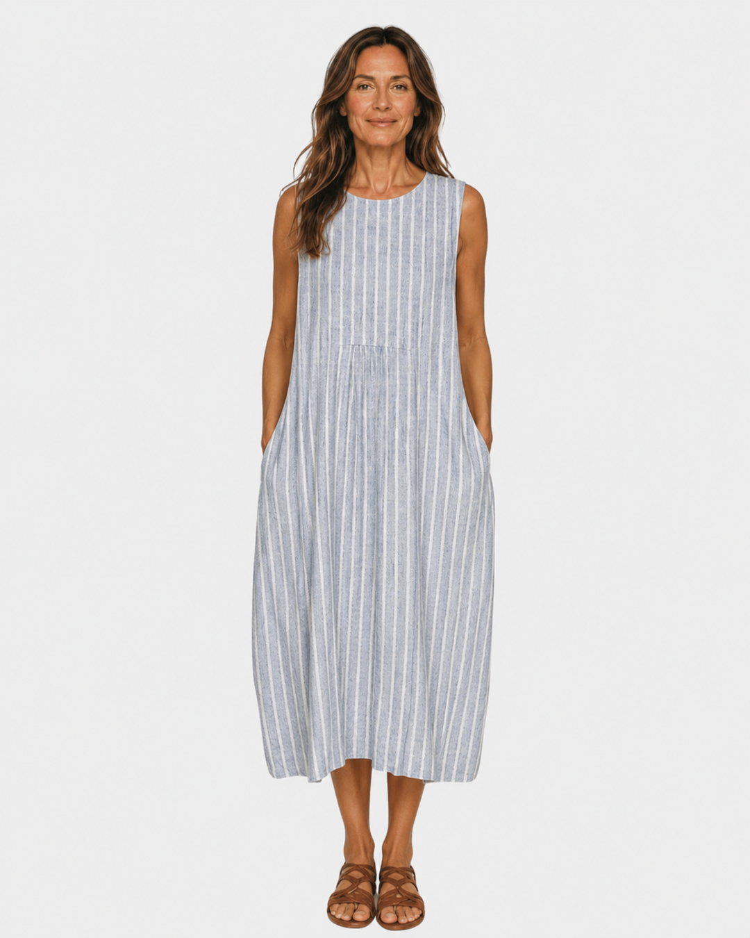 Robe d'Été Sans Manches et Confortable