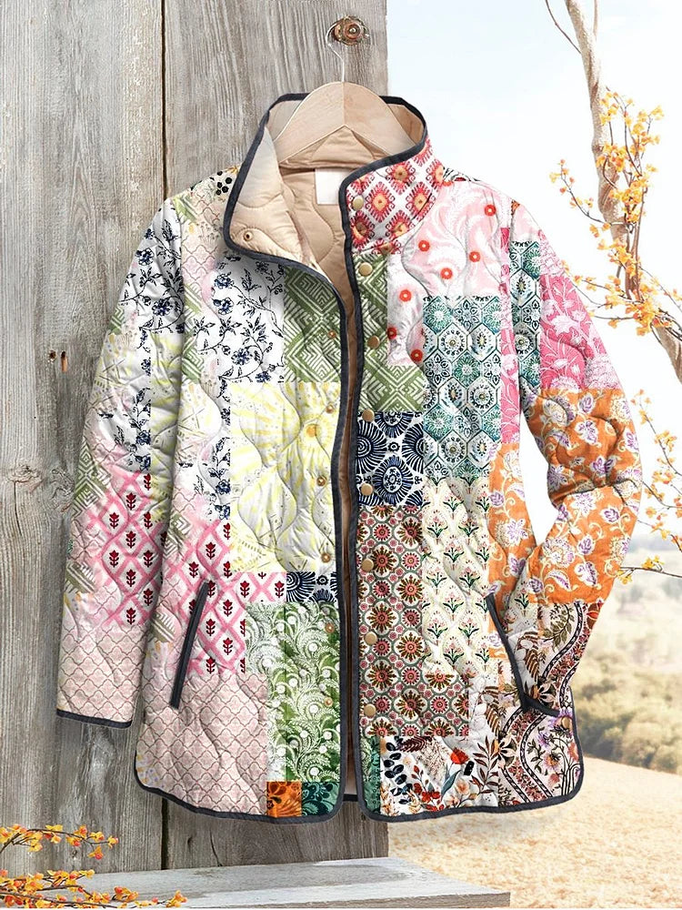 Gwendolyn | Veste matelassée à fleurs