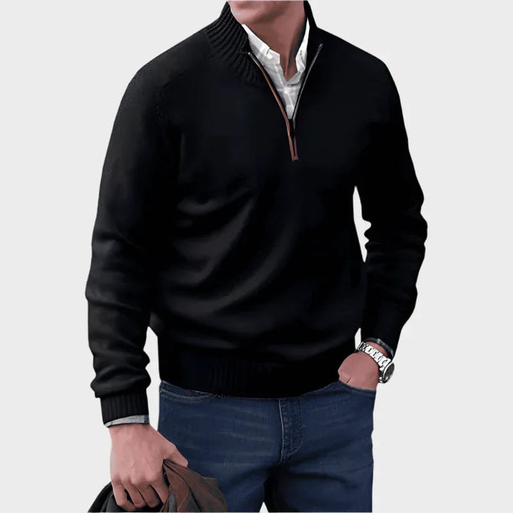 Malik | Pull Élégant Avec Zip
