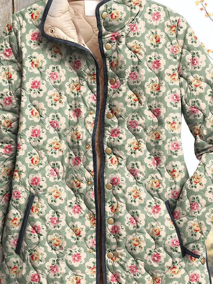 Eleanor | Veste matelassée à motif floral