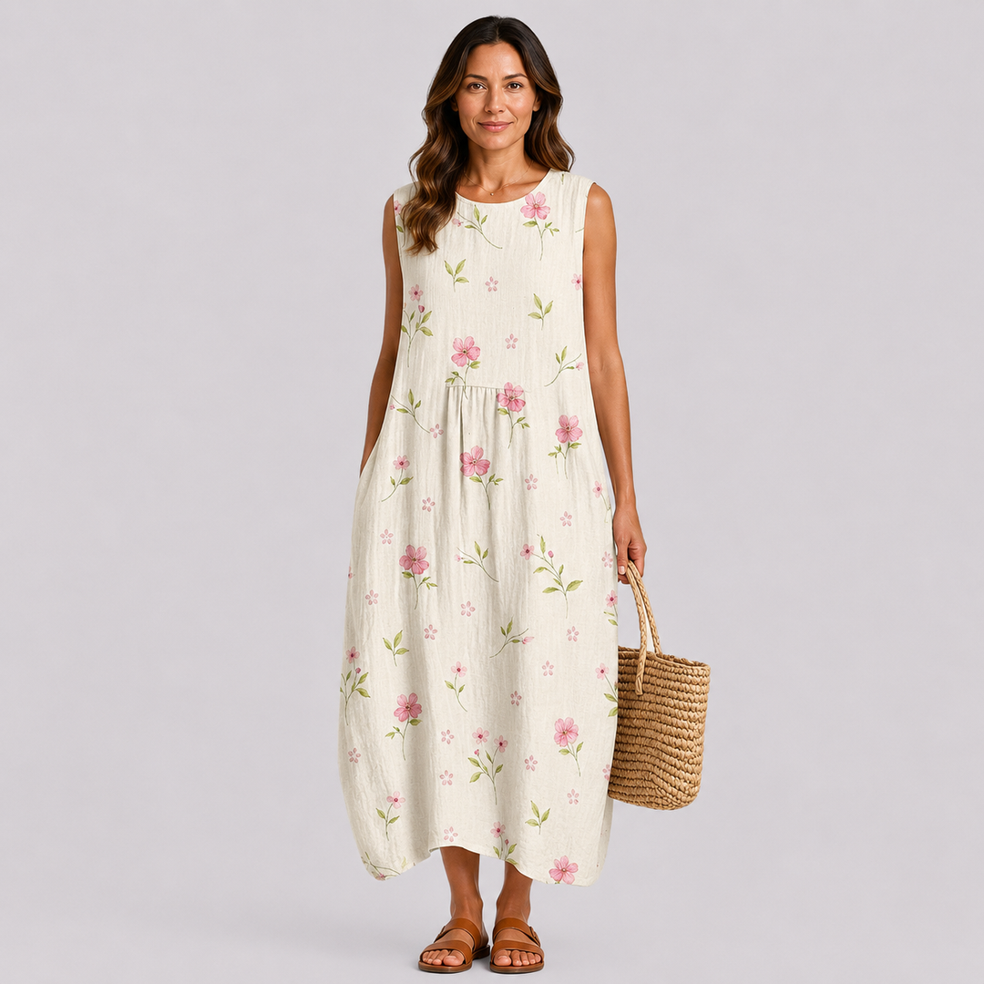 Robe d'Été Sans Manches et Confortable