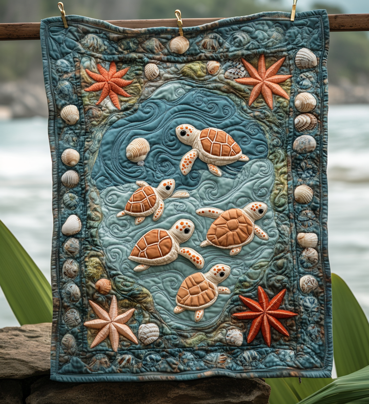 Incroyable Tapisserie Art Tortues