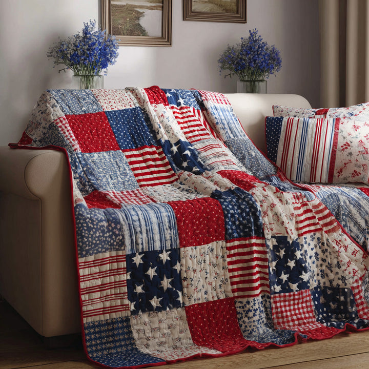 Couverture à Rayures Americana