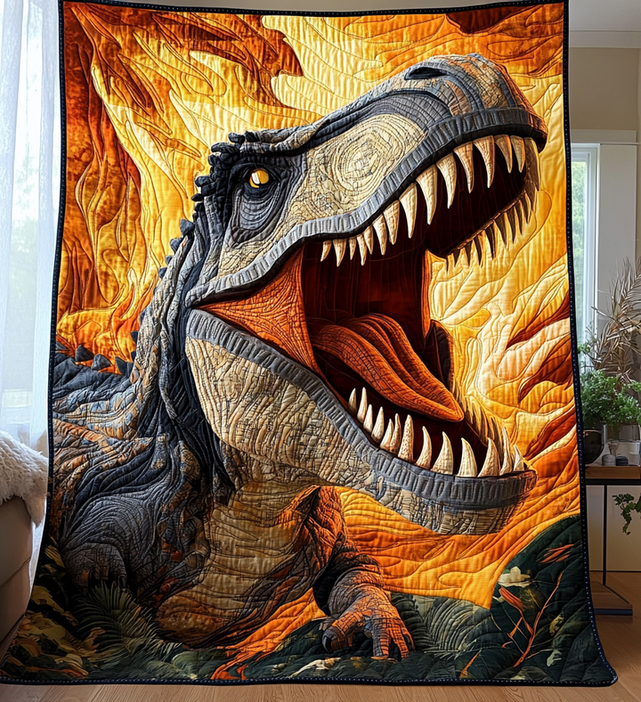 Tenture en Patchwork Ancient Roar