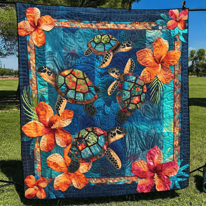 Couverture Tortue Aqua