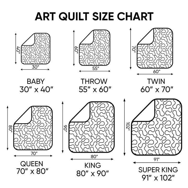 Une Partie de Mon Cœur Vit Dans le Ciel Art Quilt Suspendu