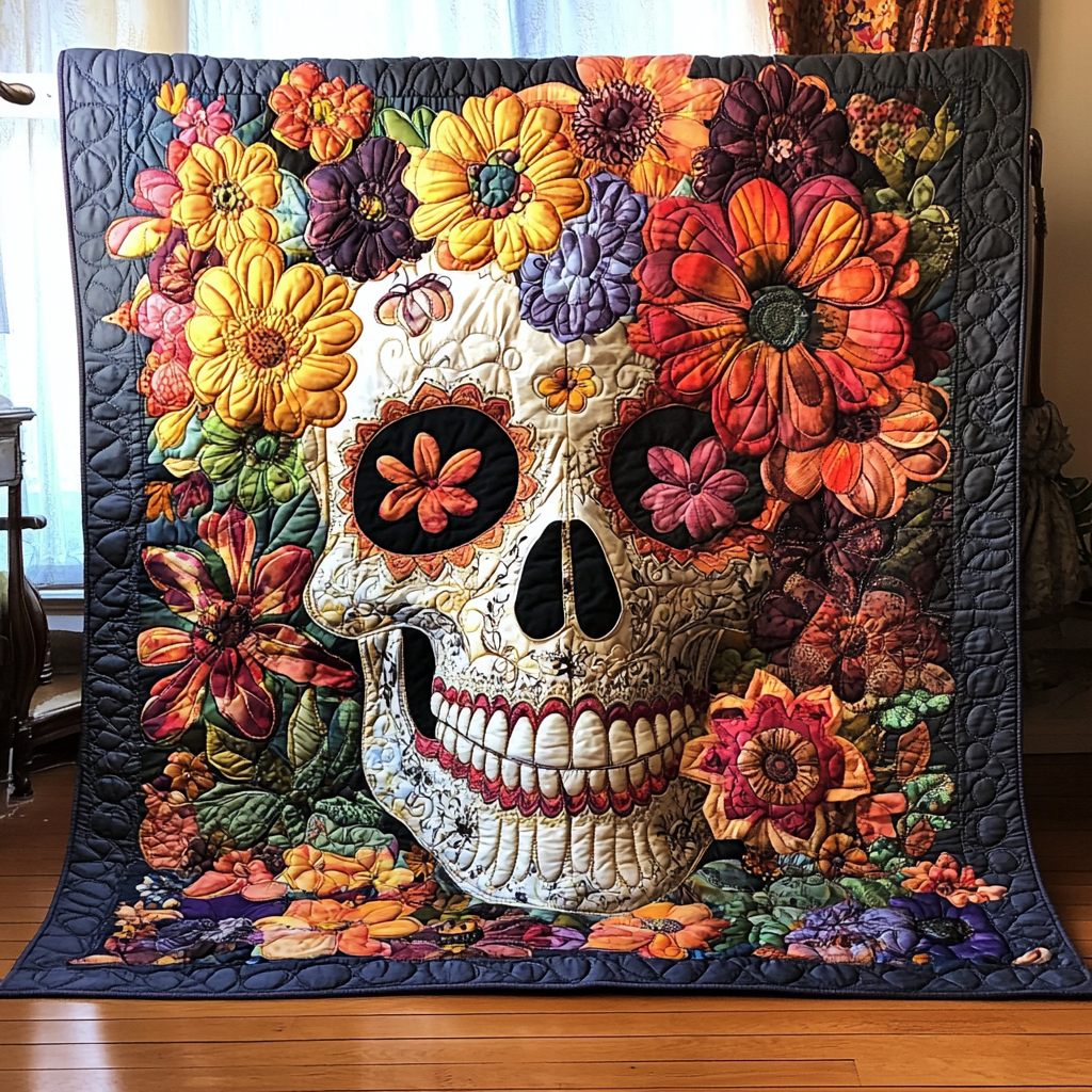 Couverture Artistique en Tête de Mort