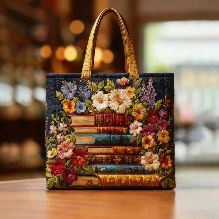 Sac fourre-tout à imprimé floral artisanal