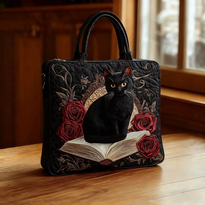 Sac fourre-tout matelassé avec design de pattes sombres