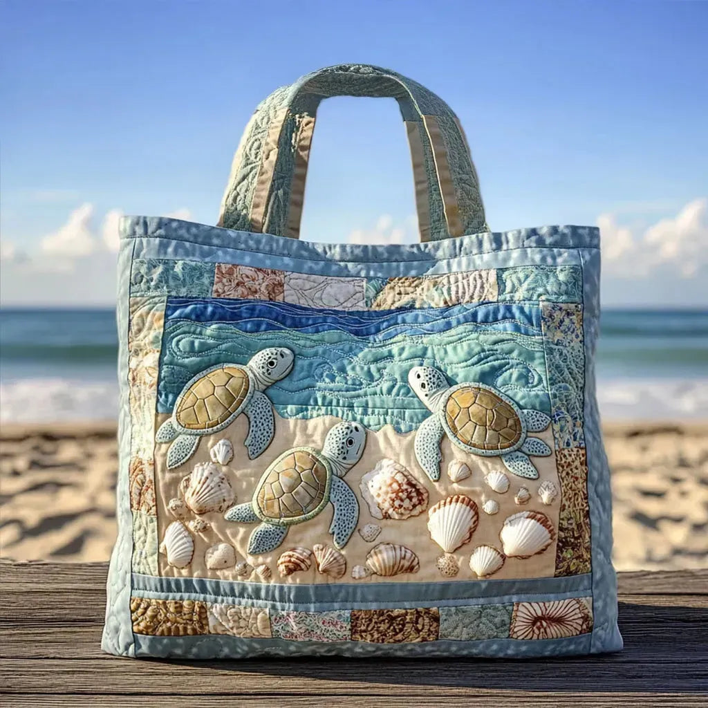 Sac fourre-tout matelassé Tortue